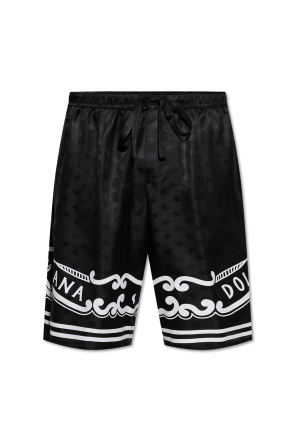 【関税＆送料込み】Dolce & Gabbana Silk Bermuda Shorts Dolce & Gabbana Silk shorts with print | Men's Clothing | Vitkac